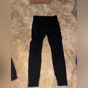 Black ripped jeans